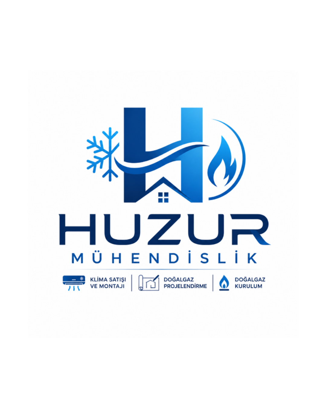Huzur Mühendislik Doğalgaz Logo